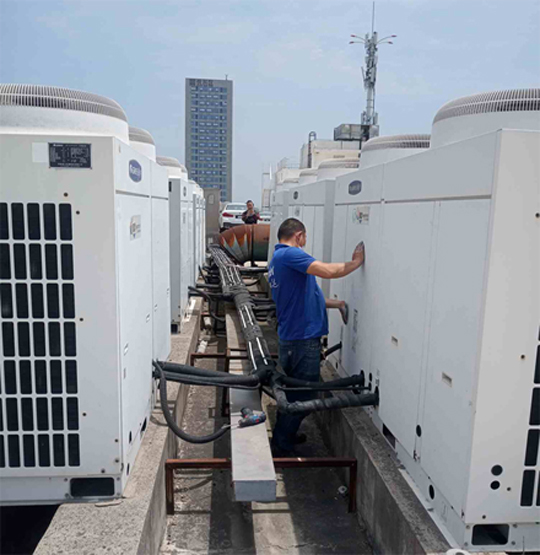 让胡路中央空调制热和不制冷系统维修方法